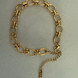 Oval Link Bracelet- 18K Gold Plated ,Non Tarnish ,Waterproof, Everyday Jewelry, Luxury Jewelry, Handmade Jewelry,  Mother&#39;s Day Gift