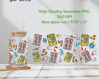 Fishing PNG | Sardine Tin Clipart | Fishing Gear Sublimation Design | Father's Day Gift | Fisherman Clipart | UV DTF Decal