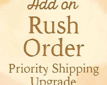 Rush Order & Priority Shipping - Get Your Items Fast!