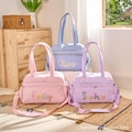 Personalized Duffle Bag : Signature Cheer & Dance Overnight Bag, Weekender Bag with Waterproof Pocket, Hand Stitched Gifts for Her