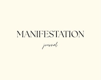 Manifestation Journal EASY & SIMPLE | Law of Attraction, Digital Journal, Vision Board, Affirmations, GoodNotes Journal, Manifesting Journal