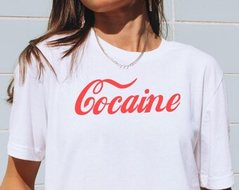 Coca Cola Cocaine Tee | Funny Retro Vibe Graphic T-Shirt