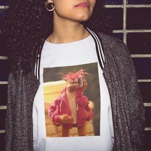 Retro Muppet Tee | Funny Meme | 90s Aesthetic Shirt | Unisex Top Y2k Casual Wear Vintage Humour Party Gift Joke Pepe King Prawn Puppet Rave