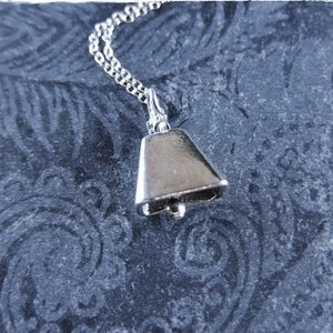 Gold Tone Cowbell Cow Bell Necklace N015 