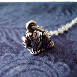 Tiny Shih Tzu Necklace - Sterling Silver Shih Tzu Charm on a Delicate Sterling Silver Cable Chain or Charm Only