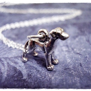 Tiny Great Dane Necklace - Sterling Silver Great Dane Charm on a Delicate Sterling Silver Cable Chain or Charm Only
