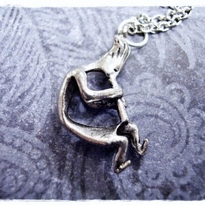 Silver Kokopelli Necklace - Antique Pewter Kokopelli Charm on a Delicate Stainless Steel Cable Chain or Charm Only