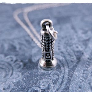 Silver Flashlight Necklace - Sterling Silver Flashlight Charm on a Delicate Sterling Silver Cable Chain or Charm Only
