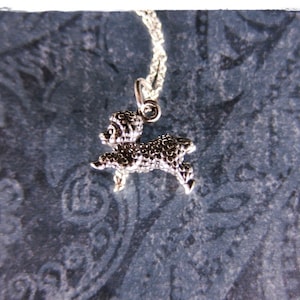 Silver Lamb Necklace - Sterling Silver Lamb Charm on a Delicate Sterling Silver Cable Chain or Charm Only