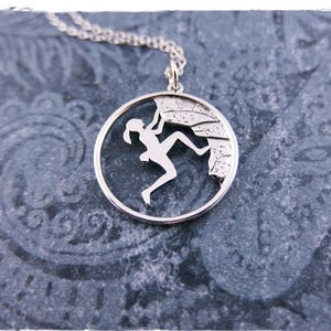 Silver Rock Climber Necklace - Sterling Silver Rock Climber Charm on a Delicate Sterling Silver Cable Chain or Charm Only