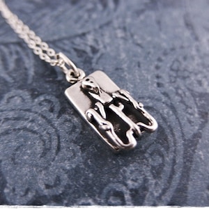 Silver Mousetrap Necklace - Sterling Silver Mousetrap Charm on a Delicate Sterling Silver Cable Chain or Charm Only