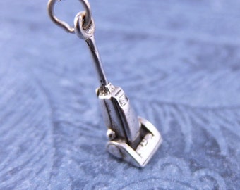 Silver Vacuum Necklace - Sterling Silver Vacuum Charm on a Delicate Sterling Silver Cable Chain or Charm Only