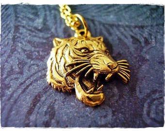 22k gold plated 3D Tiger charm 22k gold plated 3D Tiger charm