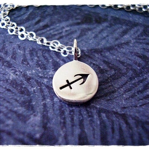 Silver Sagittarius Sign Necklace - Sterling Silver Sagittarius Charm on a Delicate Sterling Silver Cable Chain or Charm Only