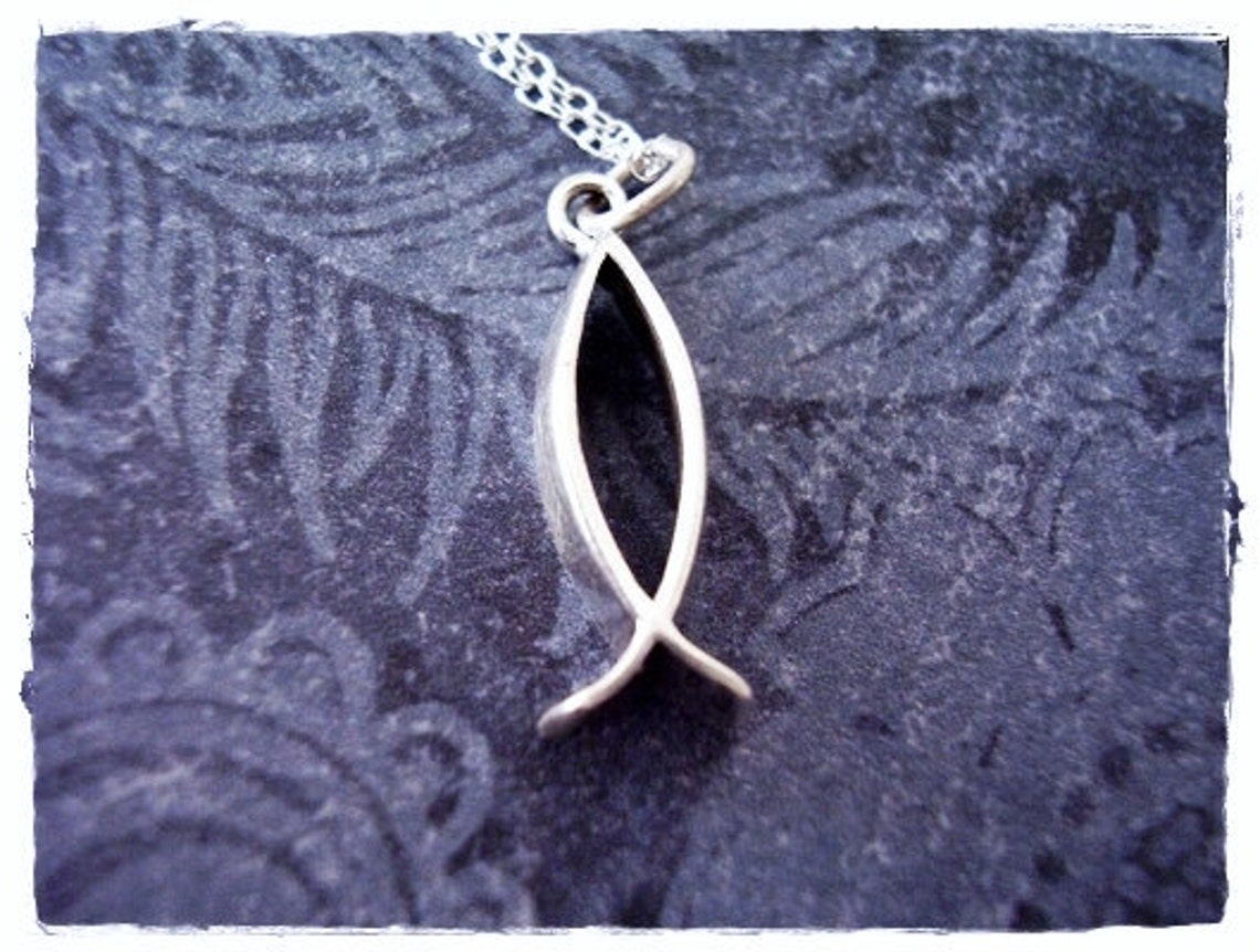Oxidized Ichthys Charm