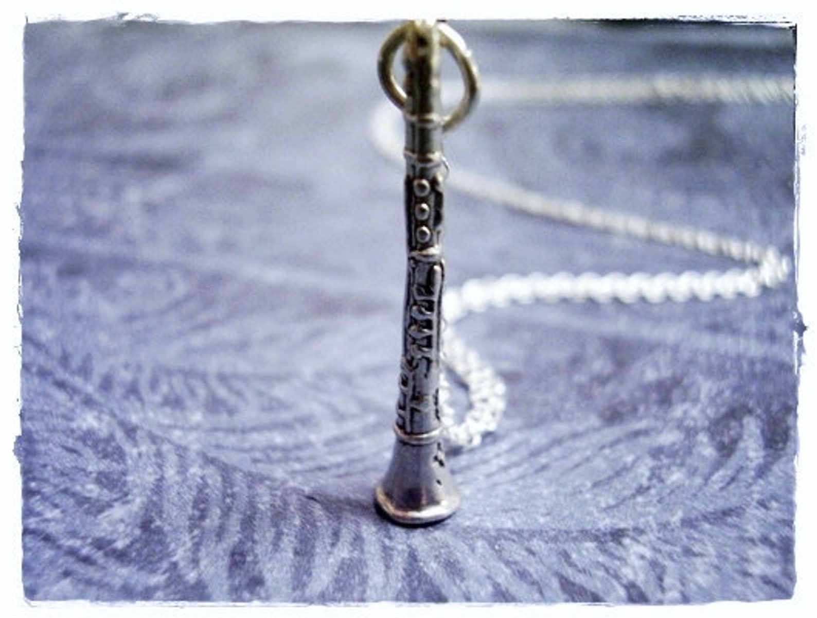 Silver Necklace Sterling Silver Charm on a Etsy