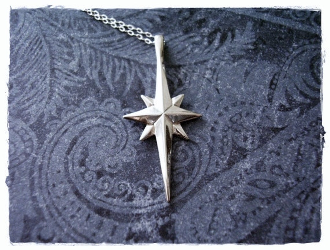 Silver Star of Bethlehem Necklace Sterling Silver Star of pic
