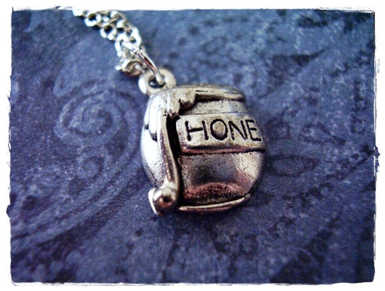 Silver Honey Pot Necklace Antique Pewter Honey Pot Charm on Etsy
