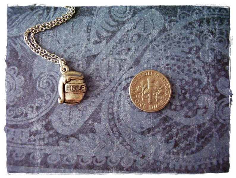 Silver Honey Pot Necklace Antique Pewter Honey Pot Charm on Etsy