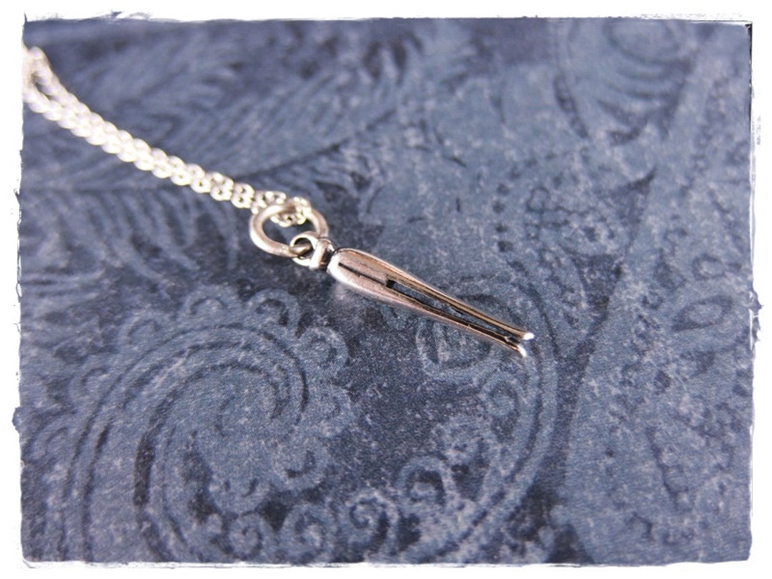 Silver Clothespin Necklace Sterling Silver Clothespin Charm on a Delicate Sterling Silver Cable