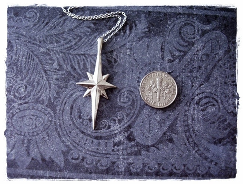 Silver Star of Bethlehem Necklace Sterling Silver Star of Etsy