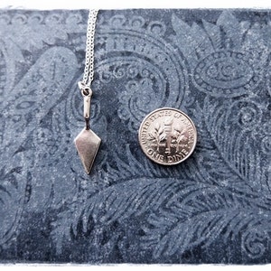 Silver Hand Trowel Necklace Sterling Silver Hand Trowel Charm on a Delicate Sterling Silver Cable Chain or Charm Only image 2