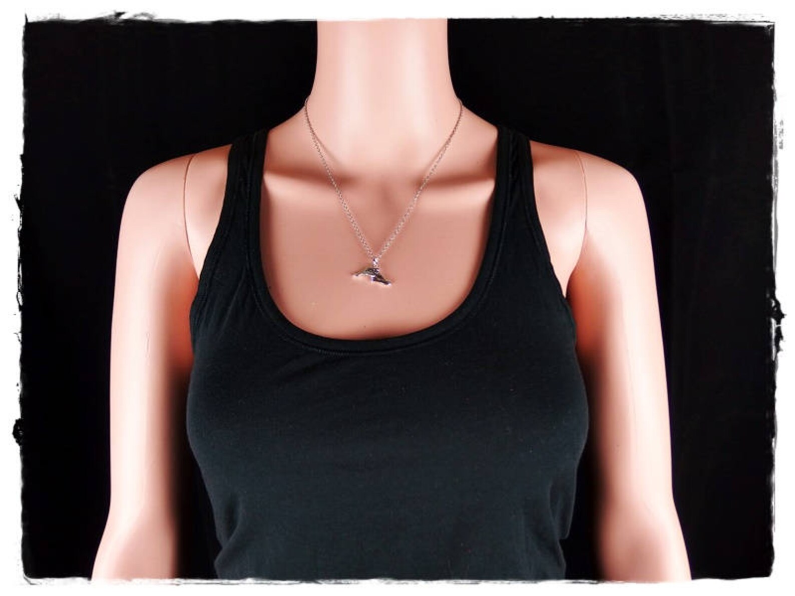 Silver Winged Shoe Necklace Silver Plated Winged Shoe Charm Etsy