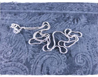 Sterling Silver 0.7mm Box Chain - Sterling Silver Unisex Chain - Choose Your Length