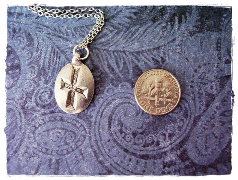 Nyd Rune Silver Nyd Rune Necklace - Silver Pewter Nyd Rune Charm on a Delicate ...