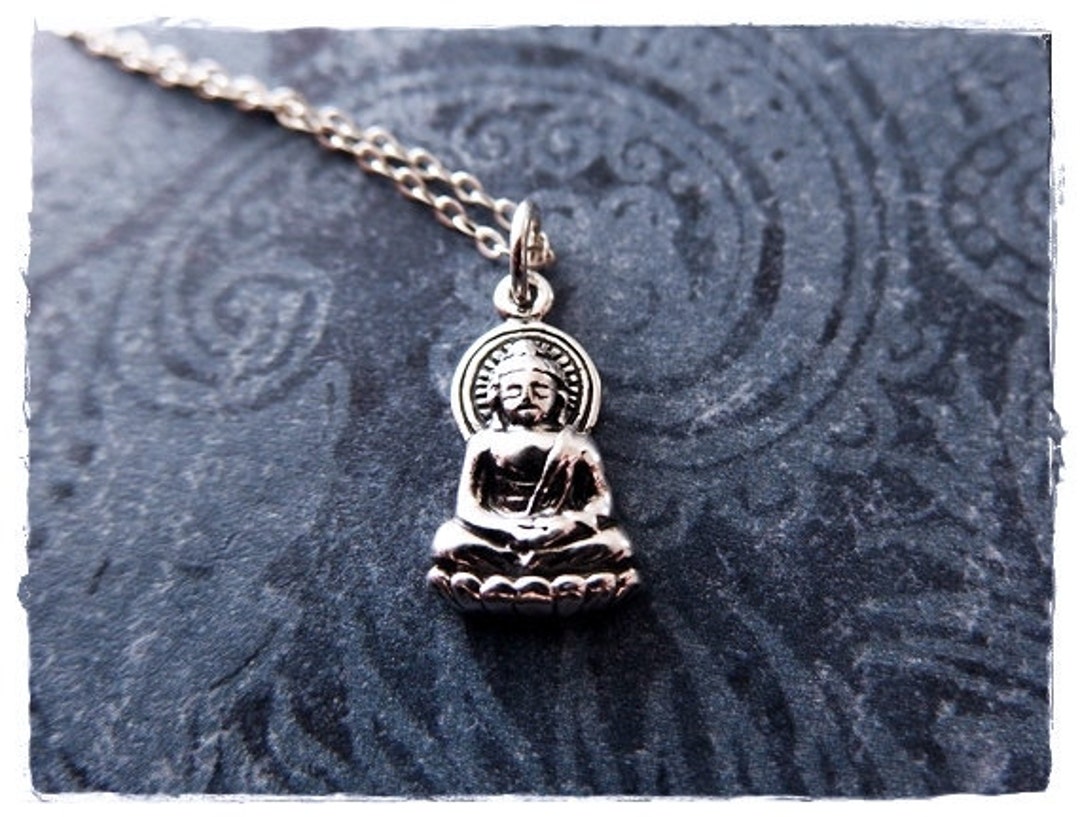 Silver Young Buddha Necklace Sterling Silver Young Buddha - Etsy
