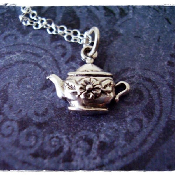 Teapot Necklace Etsy