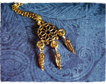 1pc Fashionable Vintage Bohemia Style Dream Catcher Pendant Personalized Women's Necklace | SHEIN A