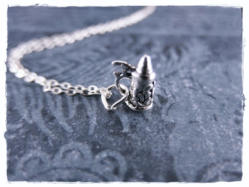 Tiny Beer Stein Necklace Sterling Silver Beer Stein Charm on Etsy