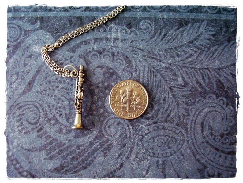 Silver Necklace Antique Pewter Charm on a Etsy