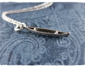 Sterling Silver 925 3D Canoe Pendant 29 mm Jewels Obsession 3D Canoe Pendant Sterling Silver 925 3D Canoe Pendant 29 mm Jewels Obsession 3D Canoe Pendant