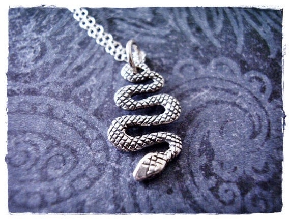 925 Sterling Silver Rattlesnake Flat Charm Made in USA