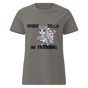 Funny Bridezilla T-Shirt – Cute Kawaii Cat Bride Tee – Bachelorette Party Shirt