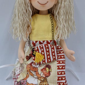 first doll Handmade rag doll girl with clothes  Collectible Doll  Birthday Present gifts
