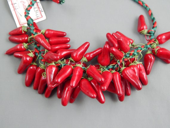 Vintage c.1979 Susan Shaw Red Chile Pepper Charm … - image 2