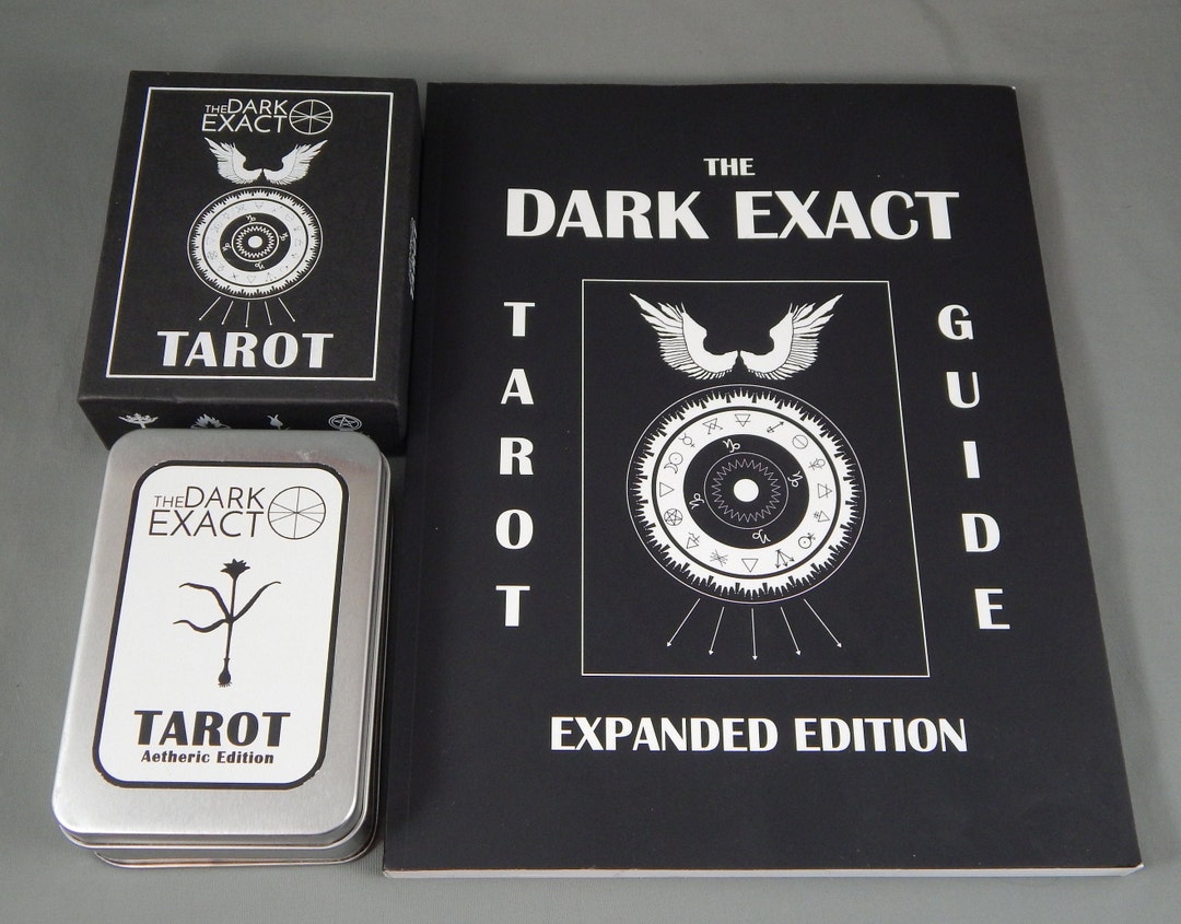 The Dark Exact Tarot 78 Card Deck W/ Box Bonus Expanded Guidebook