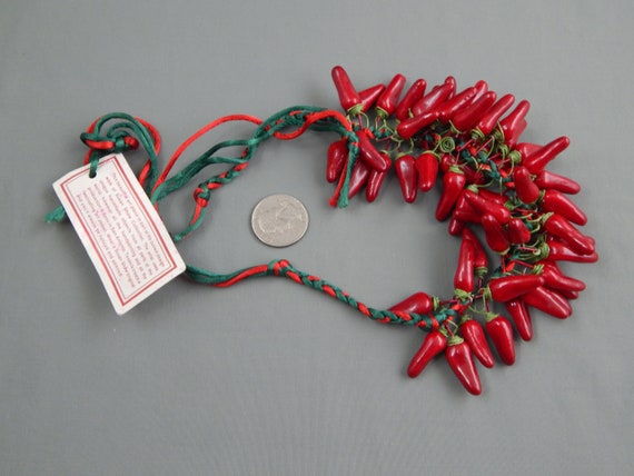 Vintage c.1979 Susan Shaw Red Chile Pepper Charm … - image 6