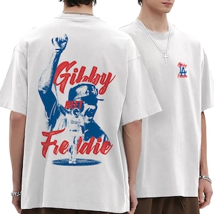Dodgers Gibby Meet Freddie T-Shirt, Custom MLB Shirt, Dodgers Championship Shirt