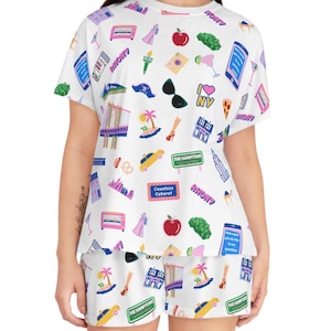 RHONY Icons Women&#39;s Short Sleeve Shorts Pajama Set, Real Housewives of New York