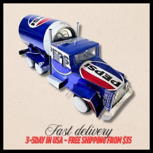 DIY Truck Model from Recycled Cans — Unique Gift for Collectors & Dad