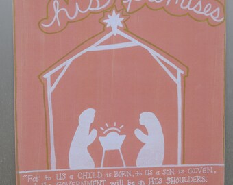 Navidad - Natividad - Pesebre - Dios mantiene sus promesas - Isaías - Jesús - Niño Jesús - María - José - Arte cristiano