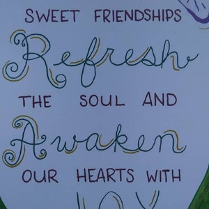 Friendship Bible Verse Print Proverbs Iris Flower Best Friend Sister 8x10 Christian Art Joy
