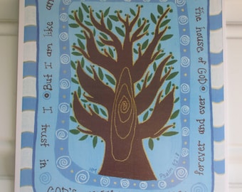 Salmo 52:8 - Flor del olivo floreciendo - El amor infalible de Dios