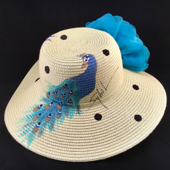 Custom painted sun hat Michelle main image 3