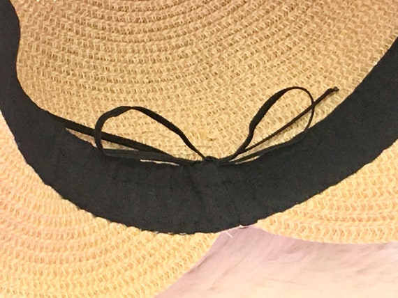 Sun hat with bow in sale back