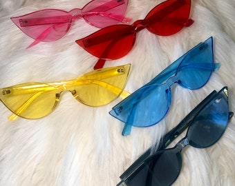 CAT EYE Sunglasses - Beach Ball Colors - One pair - your choice!!